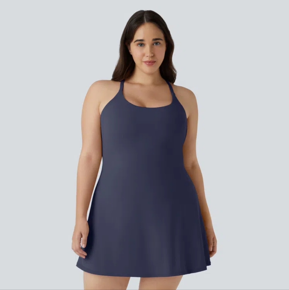 Halara Softlyzero™ Plush Backless Active Dress Easy Peezy Edition